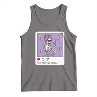 Anti Valentine Tank Top Funny Skeleton Selfie Meme - Wonder Print Shop