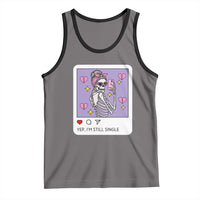Anti Valentine Tank Top Funny Skeleton Selfie Meme - Wonder Print Shop