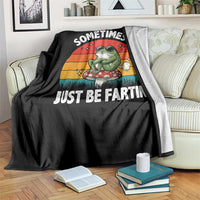 Funny Frog Meme Throw Blanket Sometimes I Just Be Fartin - Wonder Print Shop