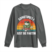 Funny Frog Meme Long Sleeve Shirt Sometimes I Just Be Fartin - Wonder Print Shop