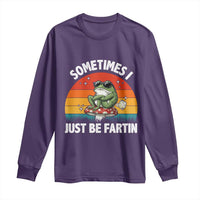 Funny Frog Meme Long Sleeve Shirt Sometimes I Just Be Fartin - Wonder Print Shop