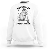 Funny Groundhog Scooter Sweatshirt Sometimes I Just Be Fartin - Wonder Print Shop