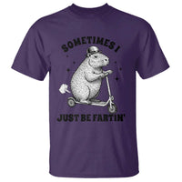 Funny Groundhog Scooter T Shirt Sometimes I Just Be Fartin - Wonder Print Shop