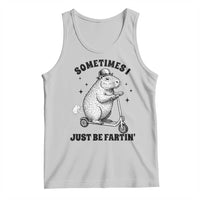 Funny Groundhog Scooter Tank Top Sometimes I Just Be Fartin - Wonder Print Shop