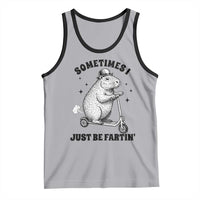Funny Groundhog Scooter Tank Top Sometimes I Just Be Fartin - Wonder Print Shop