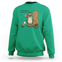 Funny Cowboy Frog Sweatshirt Sometimes I Just Be Fartin - Wonder Print Shop