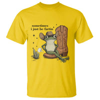 Funny Cowboy Frog T Shirt Sometimes I Just Be Fartin - Wonder Print Shop