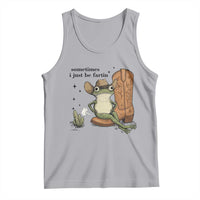 Funny Cowboy Frog Tank Top Sometimes I Just Be Fartin - Wonder Print Shop
