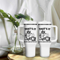 Funny Raccoon Meme Tumbler With Handle That Is It You Are Going In The Soup - Wonder Print Shop