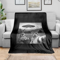 Funny Easter Throw Blanket Christian Cat Selfie Bunny Meme