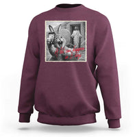Funny Easter Jesus Sweatshirt Christian Jesus Come Back Bunny Selfie