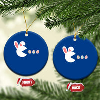 Funny Easter Ceramic Ornament Bunny Gamer Egg Hunter