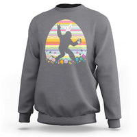 Funny Bigfot Easter Sweatshirt Sasquatch Rock On Rabbit
