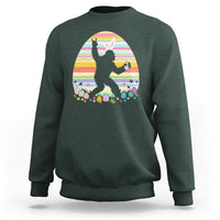 Funny Bigfot Easter Sweatshirt Sasquatch Rock On Rabbit