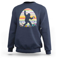 Funny Bigfot Easter Sweatshirt Sasquatch Rock On Rabbit