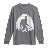Funny Bigfot Easter Long Sleeve Shirt Sasquatch Rabbit Night Stroll Moon Egg