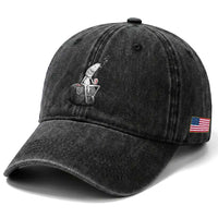Marcus The Worm Diet Coke Washed Cotton Baseball Cap Funny Drinking and Smoking Meme