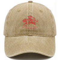 May Our Daughters Be Ungovernable Washed Cotton Baseball Cap Vintage Cowgirl Hell Cat Women Empowerment