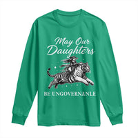 May Our Daughters Be Ungovernable Long Sleeve Shirt Cowgirl Western Cowgirl Hell Cat Women's Rights