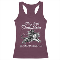 May Our Daughters Be Ungovernable Racerback Tank Top Cowgirl Western Cowgirl Hell Cat Women's Rights