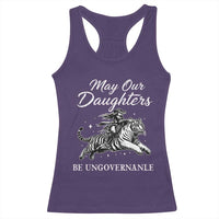 May Our Daughters Be Ungovernable Racerback Tank Top Cowgirl Western Cowgirl Hell Cat Women's Rights