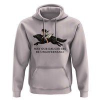 May Our Daughters Be Ungovernable Hoodie Girl Riding Wolf Activist Feminist Protest