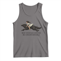 May Our Daughters Be Ungovernable Tank Top Girl Riding Wolf Activist Feminist Protest