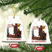 May Our Daughters Be Ungovernable Ceramic Ornament Retro Cowgirl Western Feminist Protest
