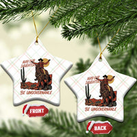 May Our Daughters Be Ungovernable Ceramic Ornament Retro Cowgirl Western Feminist Protest