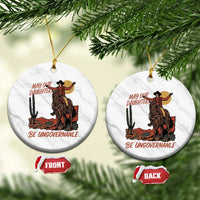 May Our Daughters Be Ungovernable Ceramic Ornament Retro Cowgirl Western Feminist Protest