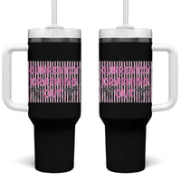 Currently Crashing Out Tumbler With Handle Coquette Pink Bow Sarcastic Funny Quote