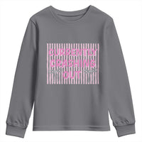 Currently Crashing Out Youth Sweatshirt Coquette Pink Bow Sarcastic Funny Quote