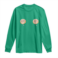 Funny Cinnamon Roll Long Sleeve Shirt Double Bakery Meme