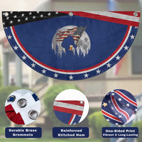 Bigfoot Drinking Beer 4th of July Patriotic Fan Flag Sasquatch Hiking Moon American Flag
