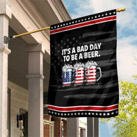 Beer American Flag 4th of July Patriotic Garden Flag Bad Day to Be A Beer
