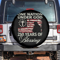 250th Anniversary USA Spare Tire Cover One Nation Under God 250 Years Of Blessing