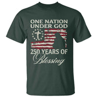 250th Anniversary USA T Shirt One Nation Under God 250 Years Of Blessing