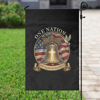 One Nation Under God 250 Years Of Blessing Garden Flag Christian Cross Bald Eagle 4th of July