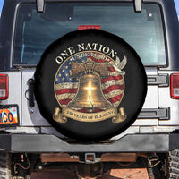 One Nation Under God 250 Years Of Blessing Spare Tire Cover Christian Cross Bald Eagle 4th of July