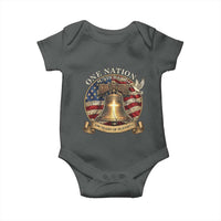 One Nation Under God 250 Years Of Blessing Baby Onesie Christian Cross Bald Eagle 4th of July