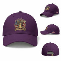 One Nation Under God 250 Years Of Blessing Baseball Cap Christian Cross Bald Eagle 4th of July
