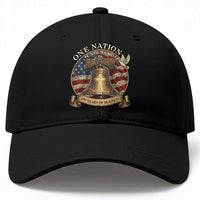 One Nation Under God 250 Years Of Blessing Baseball Cap Christian Cross Bald Eagle 4th of July