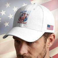 Chill The Fourth Out Baseball Cap Flamerica Flamingo 4th Of July