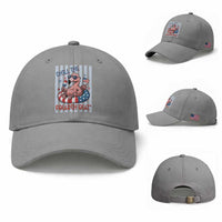 Chill The Fourth Out Baseball Cap Flamerica Flamingo 4th Of July
