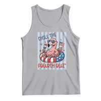 Chill The Fourth Out Tank Top Flamerica Flamingo 4th Of July