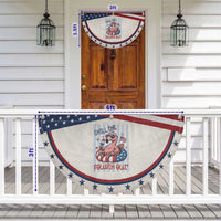 Raccoon 250th Anniversary Patriotic Fan Flag Christmas in July