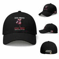 250 Years Anniversary Baseball Cap Flamingo 4Th Of July Patriotic USA Independence Flamerica
