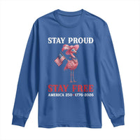 250 Years Anniversary Long Sleeve Shirt Flamingo 4Th Of July Patriotic USA Independence Flamerica
