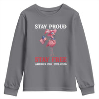 250 Years Anniversary Youth Sweatshirt Flamingo 4Th Of July Patriotic USA Independence Flamerica