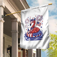 Flamingo 4Th Of July Patriotic USA American Flag Garden Flag